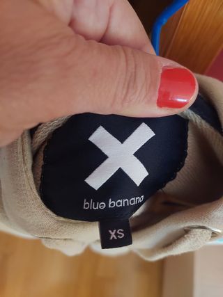 Sudadera Blue Banana Beige NO IMITACION