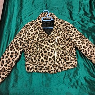 Chaqueta Biker Estampado Leopardo