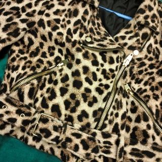 Chaqueta Biker Estampado Leopardo