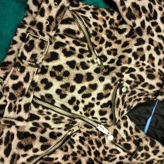 Chaqueta Biker Estampado Leopardo