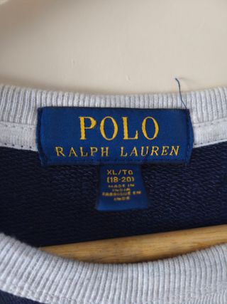 Sudadera Polo Ralph Lauren niño azul