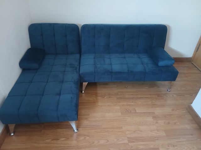 Sofá Cama Azul nuevo a estrenar precio algo negoci