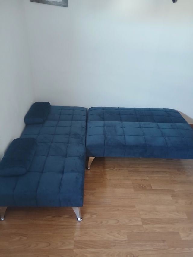 Sofá Cama Azul nuevo a estrenar precio algo negoci