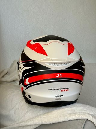Casco Scorpion Exo Z1 Blanco/Rojo