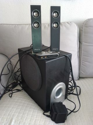 Altavoces Creative Negro/Plata