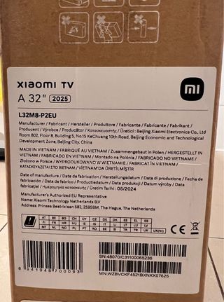 Xiaomi TV 32 Google TV A Series sin abrir