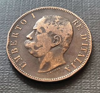 Moneda Italia 1893 Umberto I
