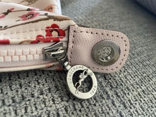 Bolso Longchamp rosa palo estampado floral