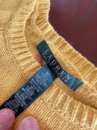 Jersey mujer amarillo ralph lauren