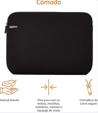 Funda Neopreno Amazon Basics 13,3 Negra