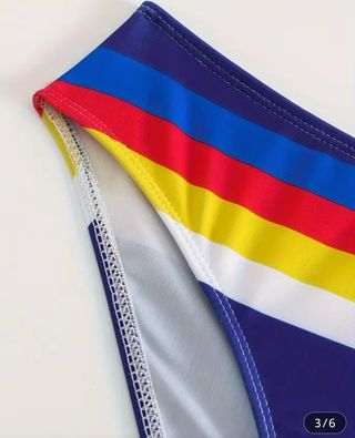 Bañador hombre rayas multicolor