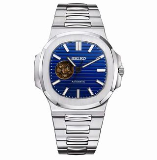 Seiko Mod Open Heart Blue Nacho