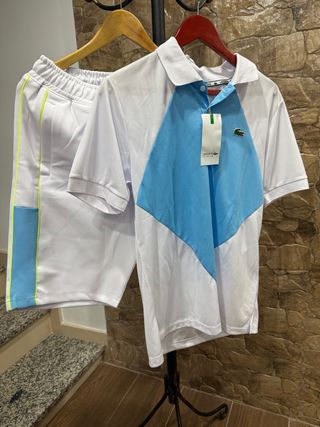 Conjunto Lacoste Sport Polo y Pantalón Talla L