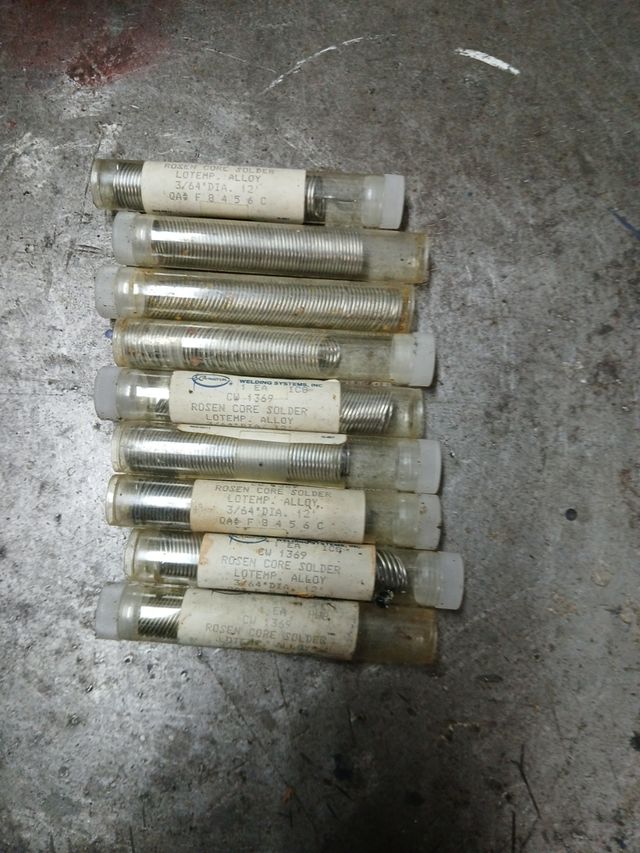 Hilo de estaño núcleo resina 3/64 12'