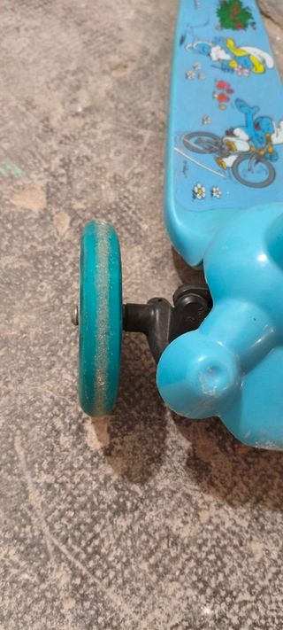 Patinete 3 Ruedas Infantil Azul pitufos