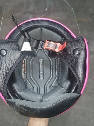 Casco Moto Rosa LS2