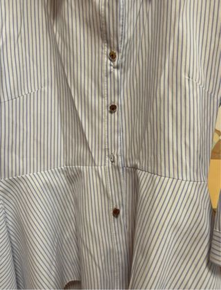 Camisa Zara rayas azul y blanco