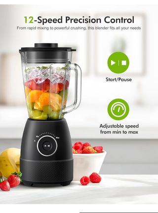 Batidora de vaso con accesorios