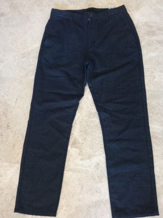 Pantalón Zara Man Talla 40 Azul marino 