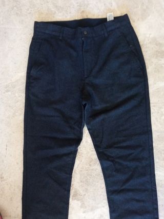 Pantalón Zara Man Talla 40 Azul marino 