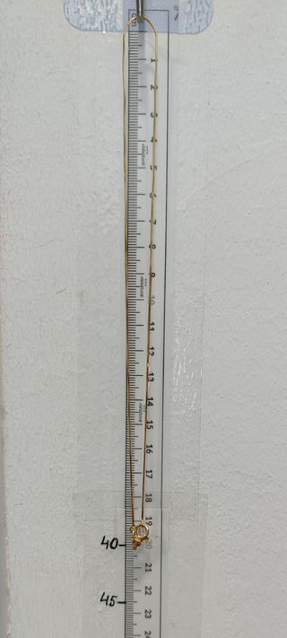 00343 GARGANTILLA TIPO SERPIENTE DE ORO 18K-40CM