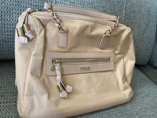 Bolso Tous Rosa Piel y Tela