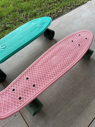 2 Patinetes Penny Board (Rosa y Verde)