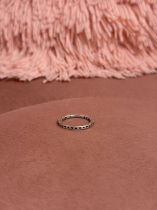 Anillo Pandora Corazones Plata Talla 52