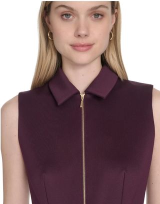 Vestido Calvin Klein morado sin mangas