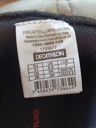 Zapatillas Quechua Montaña Rojas
