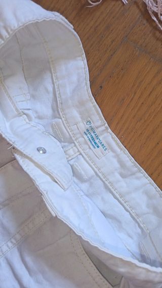 Pantalones cargo blancos