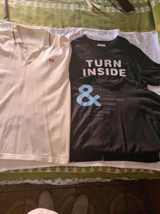 3 Camisetas Levis y Dolce & Gabbana