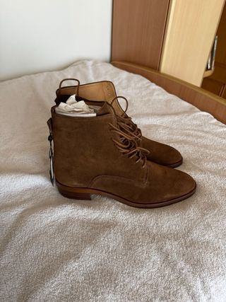 Botines Massimo Dutti Ante Marrón Talla 40