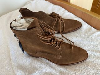 Botines Massimo Dutti Ante Marrón Talla 40