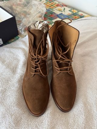 Botines Massimo Dutti Ante Marrón Talla 40