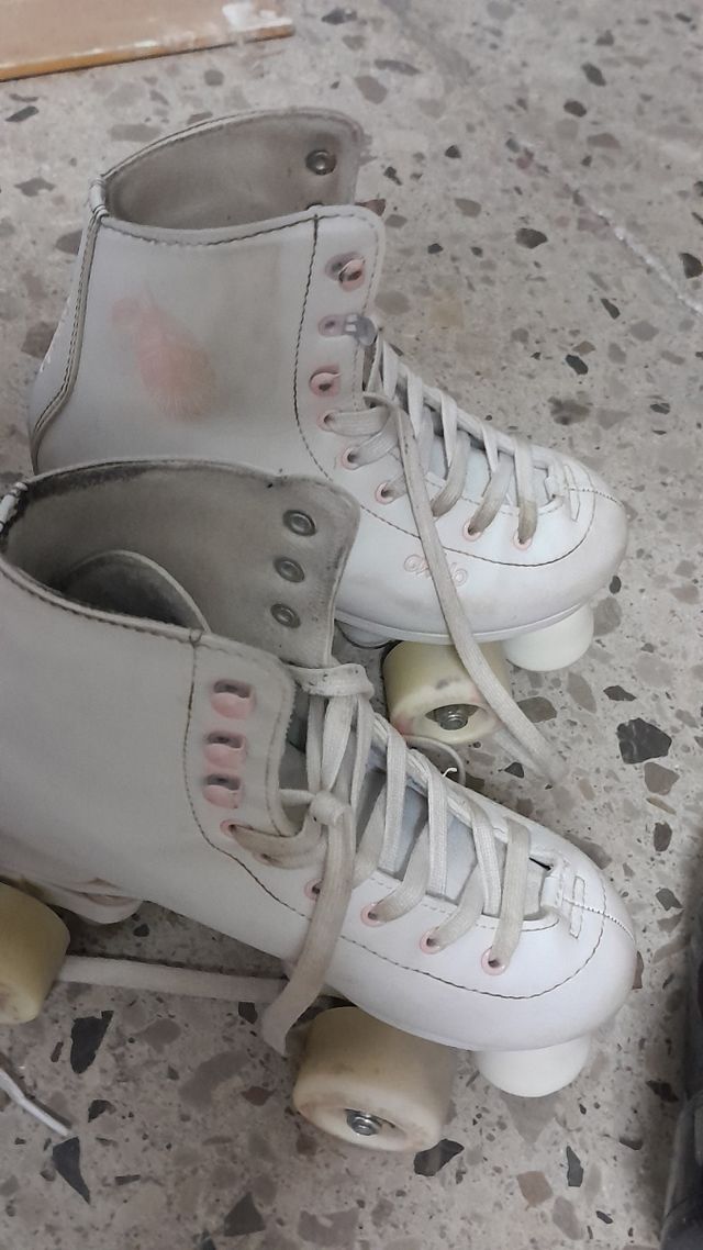 Patines Oxelo Talla 36 Blancos/Rosa