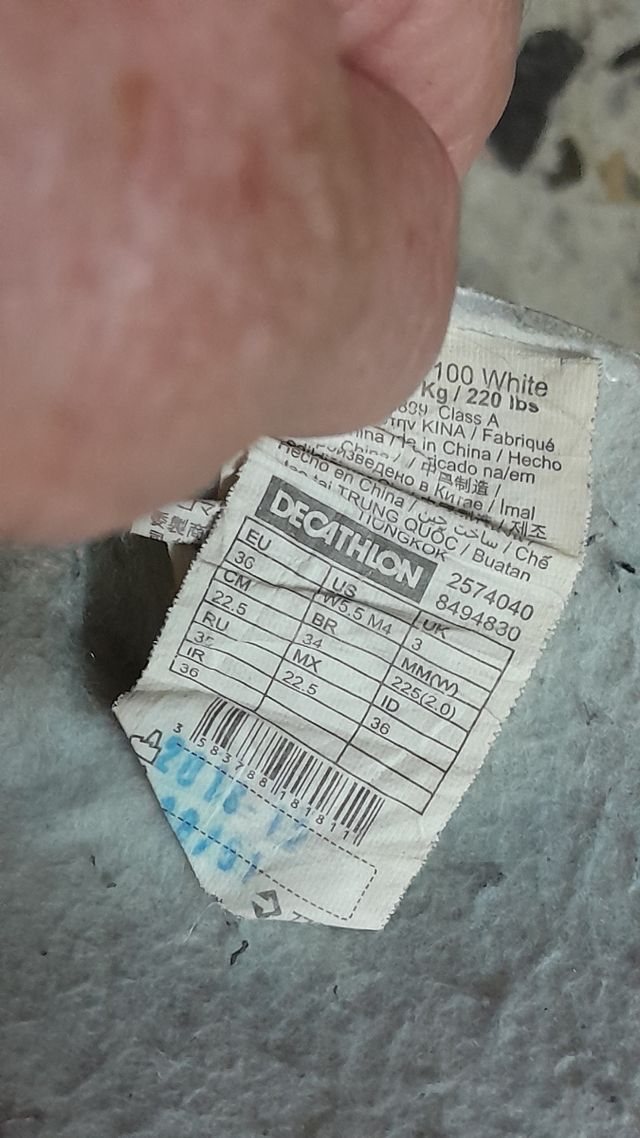 Patines Oxelo Talla 36 Blancos/Rosa