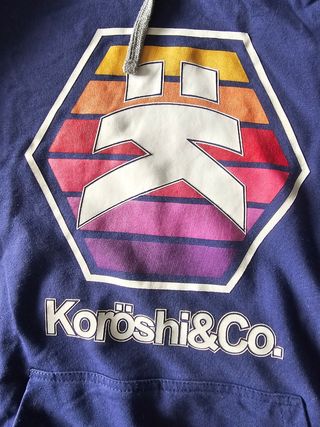 Sudadera con capucha Koroshi azul