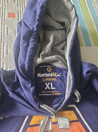 Sudadera con capucha Koroshi azul
