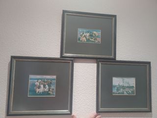 3 Cuadros Antiguos Decorativos