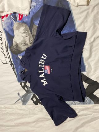 Sudadera azul Malibu manga corta