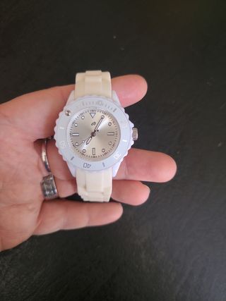 Reloj El Corte Inglés Blanco y Plateado