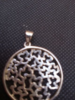 Conjunto de pulsera y colgante de plata 925