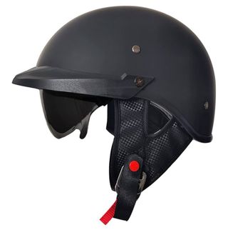 Casco Moto Unisex Media Cara Visera