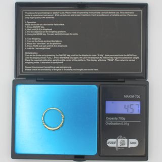 Anillo Oro 18K, Diamantes, 4.57gr, T-13