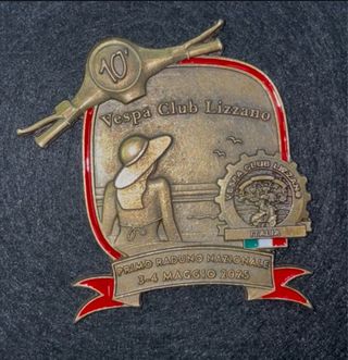 Placca Vespa Club Lizzano 10° Raduno