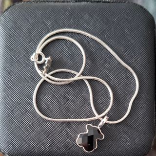 Collar Tous Oso Negro Plata