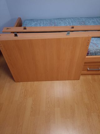 Cama nido con 2 colchones y 4 cajones