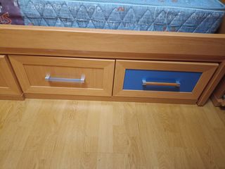 Cama nido con 2 colchones y 4 cajones