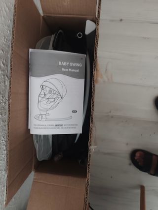 Mecedora para bebé,nueva usada 2 veces contadas